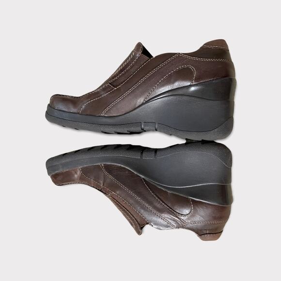 Aldo Women's Wedge Brown Frinuma Booties Size 9 - Picture 7 of 10